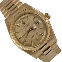 Thumbnail von Rolex Day-Date 1803 President Linen dial yellow gold 18KT Full Set TOP Condition