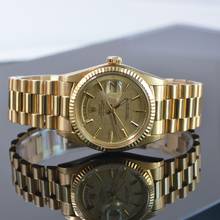 Thumbnail von Rolex Day-Date 1803 President Linen dial yellow gold 18KT Full Set TOP Condition