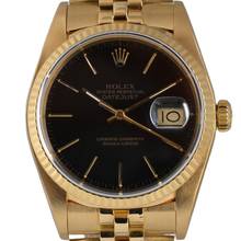 Thumbnail von Rolex Datejust 16018 President black dial Full Set TOP Condition 1986