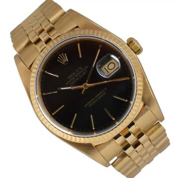  Rolex Datejust 16018 President black dial Full Set TOP Condition 1986 