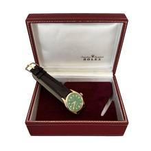Thumbnail von Rolex Oyster Perpetual 6284 green enamel dial rose gold 18KT very rare 1957
