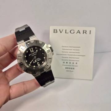  Bulgari Diagono Scuba Diver 2000 Metros 42mm Automático Completo 