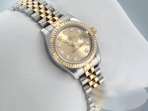 Thumbnail von Rolex Lady-Datejust 179173 2014 Stahl Gelbgold 750 Diamanten Automatik Gold