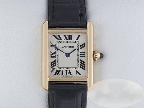  Cartier Tank Louis Cartier Kleines Modell Gelbgold 750 2014 W1529856 Gold Damen 
