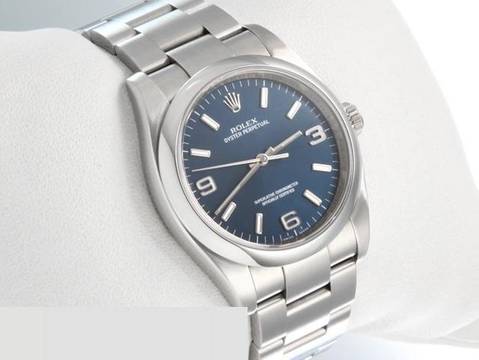  Rolex Oyster Perpetual 36 36mm 116000 2018 Edelstahl Automatik Stahl Stainless Steel Oyster-band Chronometer Blue Dial 