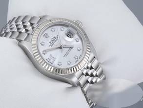 Thumbnail von Rolex Lady-Datejust 28 279174 2018 Edelstahl Weissgold 750 Diamanten Automatik Stainless Steel 18kt White Gold Jubilé-band Chronometer Oyster