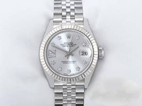 Thumbnail von Rolex Lady-Datejust 28 279174 2018 Edelstahl Weissgold 750 Diamanten Automatik Stainless Steel 18kt White Gold Jubilé-band Chronometer Oyster
