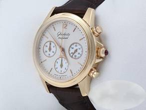 Thumbnail von Glashütte Original Senator Chronograph Rose Gold 750 1-10-66-01-01-05 Anniversary Chronograph 18kt Rose Gold