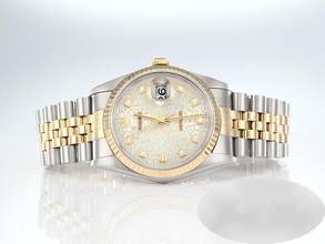 Thumbnail von Rolex Datejust 36 36mm 16233 1999 Lc100 Diamanten Stahl Gelbgold 750 Automatik Stainless Steel 18kt Yellow Gold Jubilé-band Chronometer Oyster