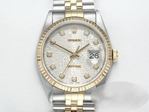  Rolex Datejust 36 36mm 16233 1999 Lc100 Diamanten Stahl Gelbgold 750 Automatik Stainless Steel 18kt Yellow Gold Jubilé-band Chronometer Oyster 