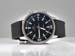 Thumbnail von IWC Aquatimer Automatic Vintage 44 mm IW3231 stainless steel wristwatch steel black dial