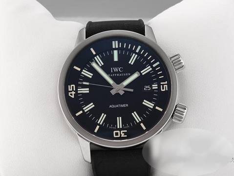  IWC Aquatimer Automatic Vintage 44 Mm Iw3231 Edelstahl Armbanduhr Stahl Steel Black Dial 