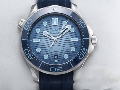  Omega Seamaster Diver 300 M Summer Blue Edelstahl 2023 210.32.42.20.03.002 Automatik Stahl Steel Blue Dial 