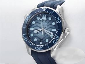 Thumbnail von Omega Seamaster Diver 300 M Summer Blue Stainless Steel 2023 210.32.42.20.03.002 Automatic Steel Steel Blue Dial