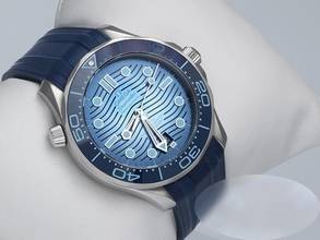 Thumbnail von Omega Seamaster Diver 300 M Summer Blue Stainless Steel 2023 210.32.42.20.03.002 Automatic Steel Steel Blue Dial