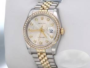 Thumbnail von Rolex Datejust 36mm 116243 2017 Lc100 Stahl Gelbgold 750 Diamanten Automatik Stainless Steel 18kt Yellow Gold Jubilé-band Chronometer Oyster