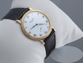 Thumbnail von Patek Philippe Calatrava 3919 Gelbgold 750 1987 Handaufzug 18kt Yelllow Gold Herren Damen White Dial
