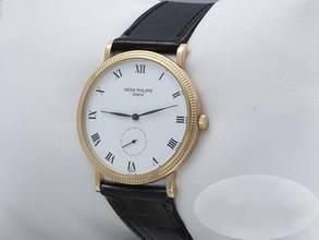 Thumbnail von Patek Philippe Calatrava 3919 Gelbgold 750 1987 Handaufzug 18kt Yelllow Gold Herren Damen White Dial