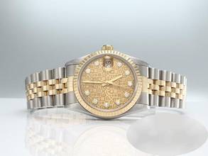 Thumbnail von Rolex Datejust 31 Medium Datejust 31mm 2002 Stahl Gelbgold 750 Diamanten Automatik Stainless Steel 18kt Yellow Gold Damen Jubilé-band Chronometer Oyster