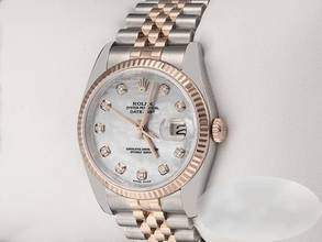 Thumbnail von Rolex Datejust 36mm 116231 2015 Stahl Rosegold 750 Perlmutt Diamanten Automatik Stainless Steel 18kt Rose Gold Jubilé-band Chronometer Oyster