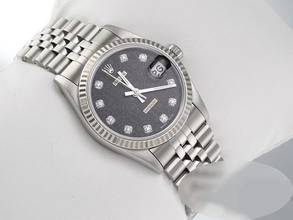 Thumbnail von Rolex Datejust 31mm Stahl Weissgold 750 Diamanten Automatik Stainless Steel 18kt White Gold Jubilé-band Chronometer Oyster Black Dial