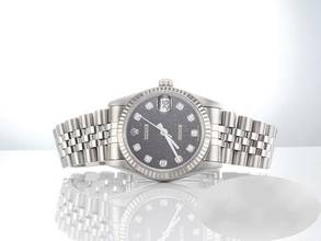 Thumbnail von Rolex Datejust 31mm Stahl Weissgold 750 Diamanten Automatik Stainless Steel 18kt White Gold Jubilé-band Chronometer Oyster Black Dial