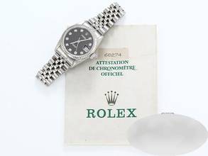 Thumbnail von Rolex Datejust 31mm Stahl Weissgold 750 Diamanten Automatik Stainless Steel 18kt White Gold Jubilé-band Chronometer Oyster Black Dial