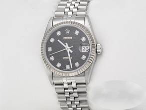 Thumbnail von Rolex Datejust 31mm Stahl Weissgold 750 Diamanten Automatik Stainless Steel 18kt White Gold Jubilé-band Chronometer Oyster Black Dial