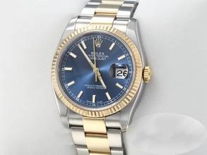 Thumbnail von Rolex Datejust 36mm 116233 2011 Edelstahl Gelbgold 750 Automatik Stahl Gold Stainless Steel 18kt Yellow Gold Oyster-band Chronometer Blue Dial