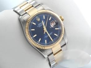 Thumbnail von Rolex Datejust 36mm 116233 2011 Edelstahl Gelbgold 750 Automatik Stahl Gold Stainless Steel 18kt Yellow Gold Oyster-band Chronometer Blue Dial