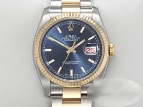 Thumbnail von Rolex Datejust 36mm 116233 2011 Edelstahl Gelbgold 750 Automatik Stahl Gold Stainless Steel 18kt Yellow Gold Oyster-band Chronometer Blue Dial