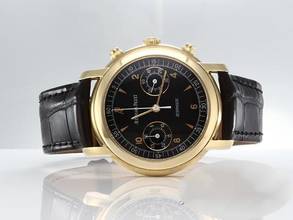 Thumbnail von Audemars Piguet Jules Audemars 25859ba Yellow Gold 750 Chronograph 1999 Automatic 18kt Yellow Gold Black Dial