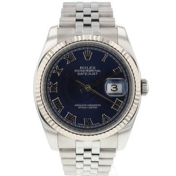  Rolex Datejust 36 Jubilee Blue Roman Dial 