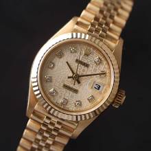 Thumbnail von Rolex Lady-Datejust 26 Yellow Gold Super Jubilee Factory Logo Diamond Dial