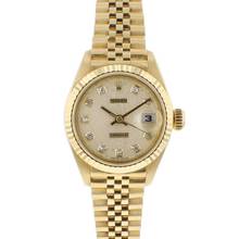 Thumbnail von Rolex Lady-Datejust 26 Yellow Gold Super Jubilee Factory Logo Diamond Dial