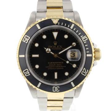  Rolex Submariner Date Steel/Gold Black Dial 