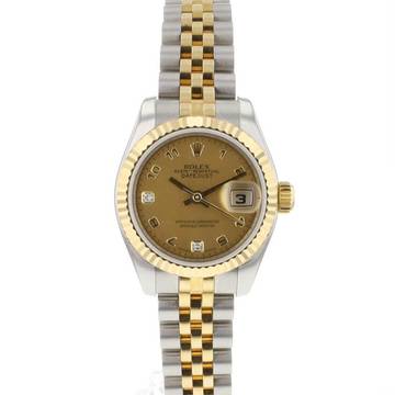  Rolex Lady-Datejust 26 Jubilee Steel/Gold Arabic Golddust Diamond Dial 