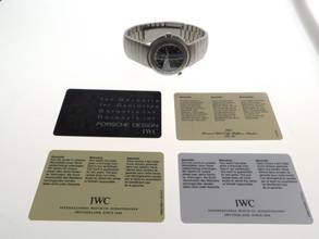 Thumbnail von IWC Porsche Design World Titan Ref 3822 im Top Zustand 40 mm IWC Papiere + Revision im original Zustand volles Band , IWC Revisions Historie