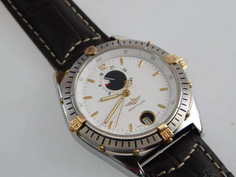 Breitling Antares Reserve Marche Herrenuhr Automatik 40 mm mit Gangreserve top Zustand seltene große Herrenuhr