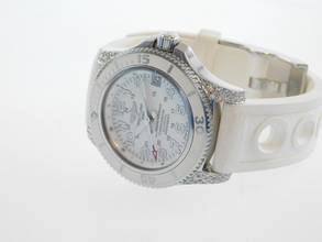 Thumbnail von Breitling Superocean II 36 36mm automatic in full set factory diamonds top condition factory diamonds