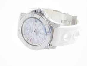 Thumbnail von Breitling Superocean II 36 36mm automatic in full set factory diamonds top condition factory diamonds