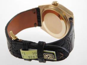 Thumbnail von Rolex Day-Date Oysterquartz 18 Karat Gold Saphirglas Krokoband TOP 36 mm massiv 18 Karat Gelbgold von 1979