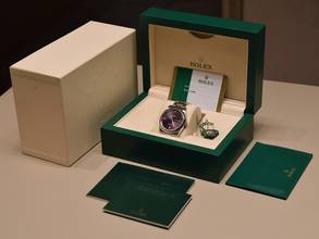Thumbnail von Rolex Oyster Perpetual 39mm Purple Dial Like New Full Set