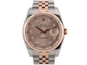 Thumbnail von Rolex Datejust 36 116231 Steel & Rose Gold With Pink Diamonds Dial - Full Set 36mm