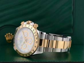 Thumbnail von Rolex Daytona Cosmograph Daytona 116523 Aph Chromalight White Dial - Like New Full Set 2016