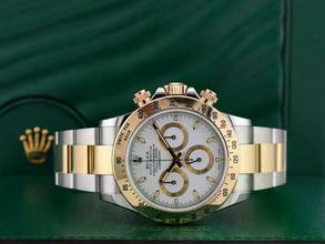 Thumbnail von Rolex Daytona Cosmograph Daytona 116523 Aph Chromalight White Dial - Like New Full Set 2016