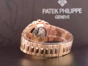 Thumbnail von Patek Philippe Nautilus 5980/1R Rose Gold Chronograph - Full Set Like New 2014