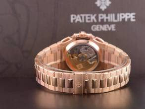 Thumbnail von Patek Philippe Nautilus 5980/1R Rose Gold Chronograph - Full Set Like New 2014
