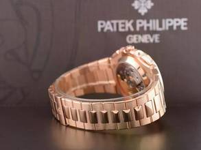 Thumbnail von Patek Philippe Nautilus 5980/1R Rose Gold Chronograph - Full Set Like New 2014