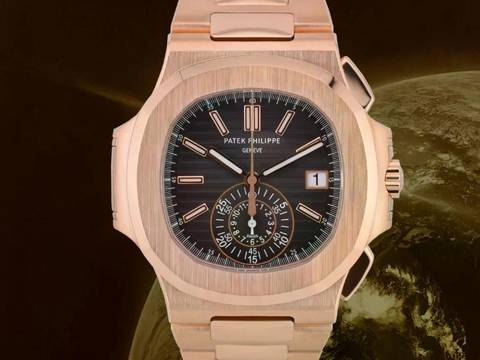  Patek Philippe Nautilus 5980/1r Rose Gold Chronograph - Full Set Like New 2014 